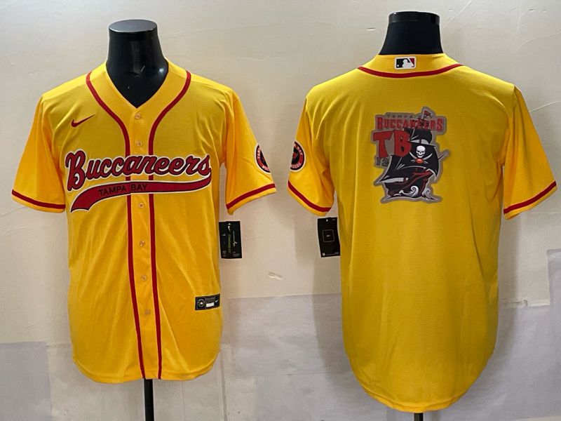 Men 2025 Tampa Bay Buccaneers Blank Yellow Joint Name Nike Limited NFL Jersey style 04->tampa bay buccaneers->NFL Jersey